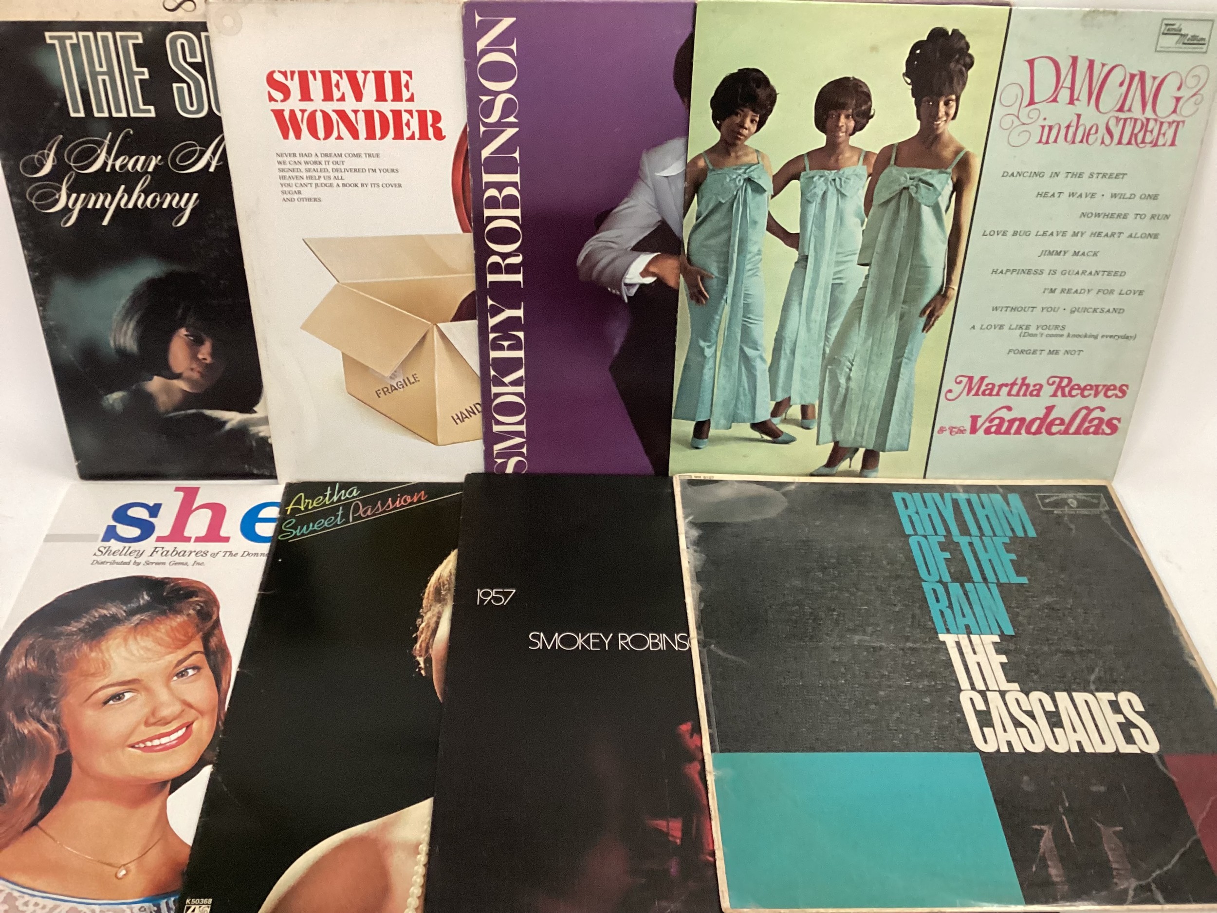 BOX OF VARIOUS MOTOWN AND SOUL RELATED VINYL LP RECORDS. This selection includes artists - Shelley - Image 4 of 4