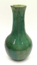 Chinese's Celadon glazed bottle vase 30x15cm