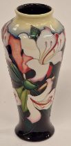 Moorcroft trial vase in the "Valley Gardens" pattern by Emma Bossons signed and stamped to base 21cm