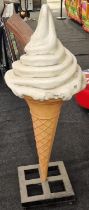 Large vintage display '99 ice cream model on a stand 140cm tall.
