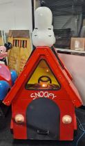 Peanuts Snoopy coin operated electric children's amusement arcade ride in working order when