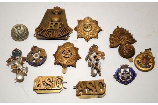 A small collection of WWI badges