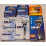 Gillette skin guard sensitive razor and two spare packs of blades together with Gillette ProGlide