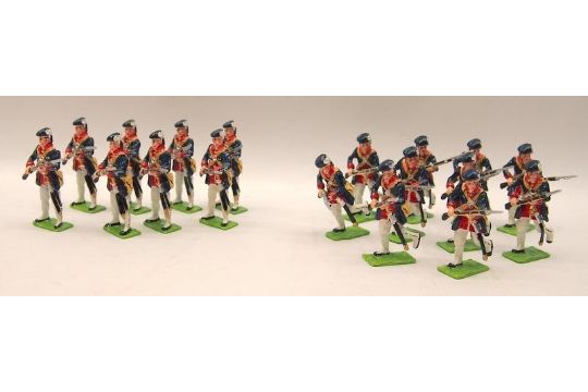 Good Soldiers cast metal figures: Royal Rousillion Regiment, French Infantry, French/Indian Wars - Image 1 of 3