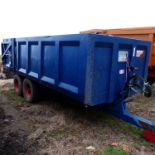 1992 KEN WOOTTON 10T TWIN AXLE TIPPING TRAILER WITH HYDRAULIC TAILGATE