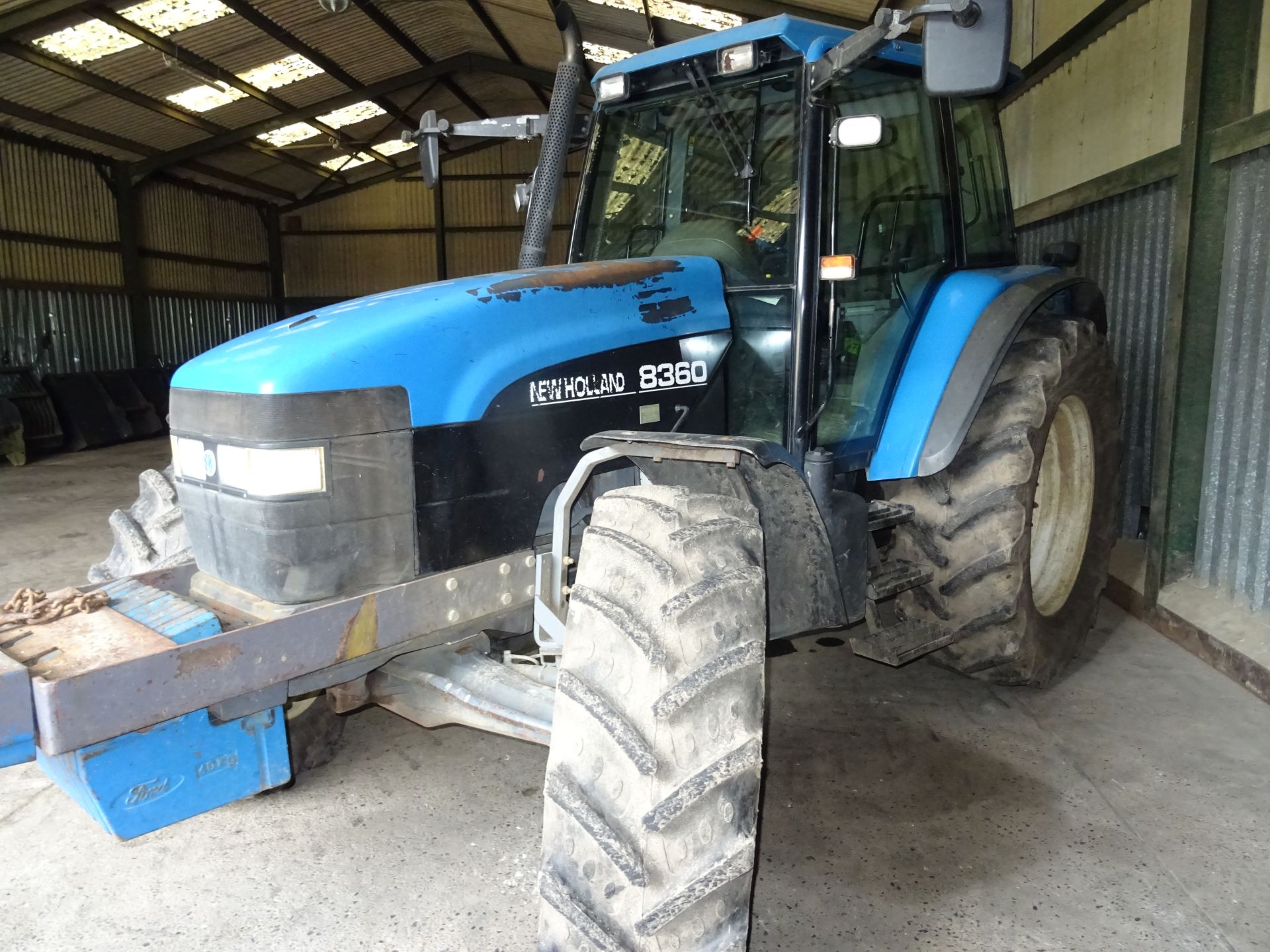 1999 NEW HOLLAND 8360 4WD TRACTOR COMPLETE WITH FRONT WEIGHTS 7130 RECORDED HOURS. - Image 4 of 7