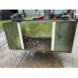 OLD GALVANISED WATER TANK WITH FRONT REMOVED