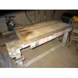 WORKSHOP BENCH AND LOW RAMP