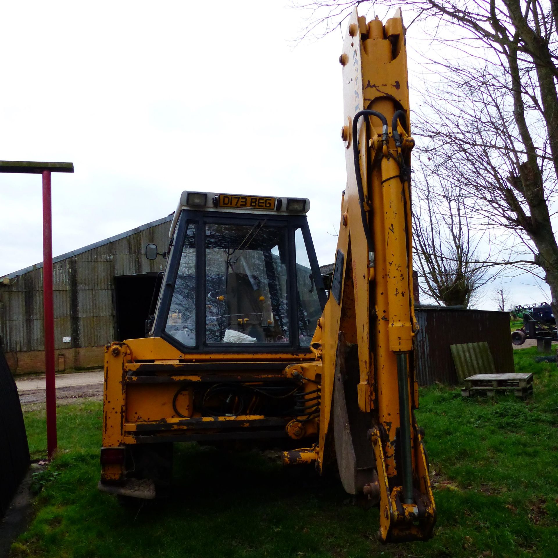 1987 JCB SITE MASTER 3CX DIGGER WITH EXTENDING REAR BACK ACTOR ARM, - Image 2 of 3