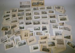 A collection of C18th and C19th hand coloured topographical engravings, London, home counties, Hever