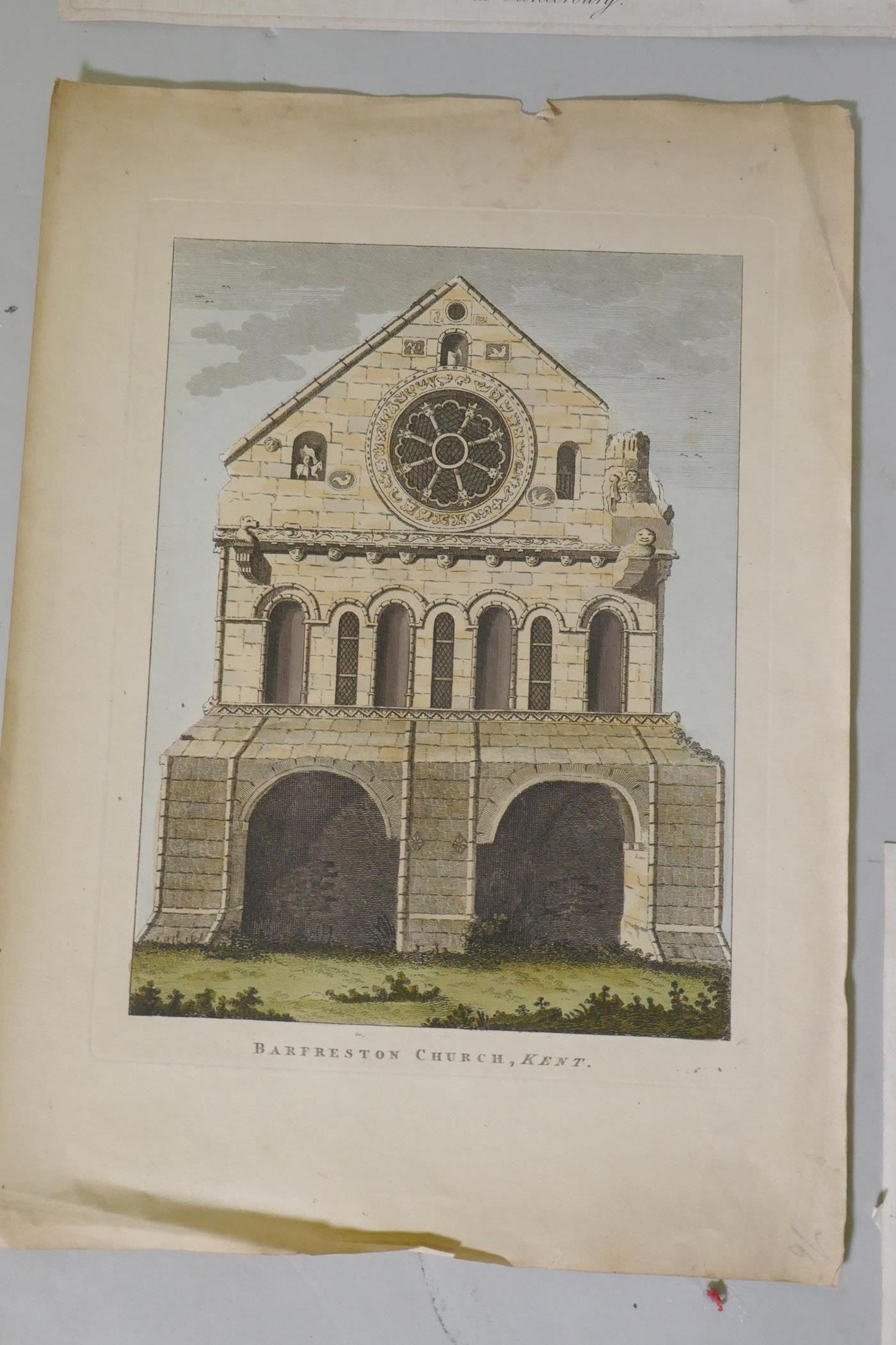 A collection of C18th and later hand coloured topographical engravings, mostly Middlesex, London, - Image 2 of 10