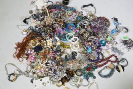 A quantity of costume jewellery