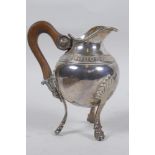 A French Empire style silver jug, 11cm high, 193g