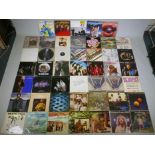 A quantity of 1960s and '70s vinyl LPs including The Beatles 'Rock N Roll Music', 'The White Album',