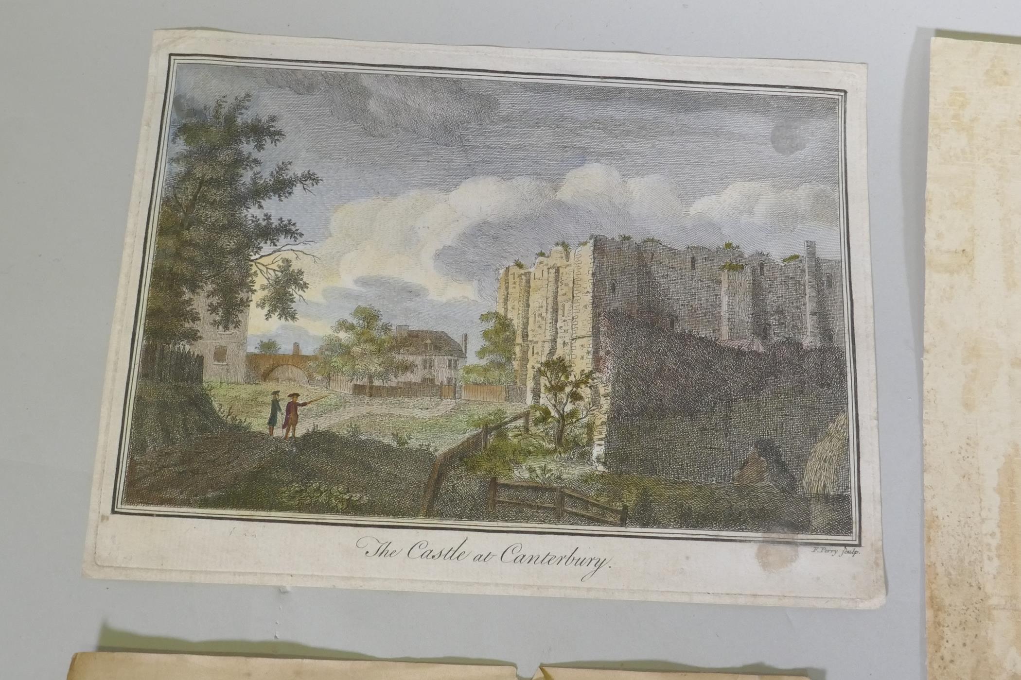 A collection of C18th and later hand coloured topographical engravings, mostly Middlesex, London, - Image 3 of 10