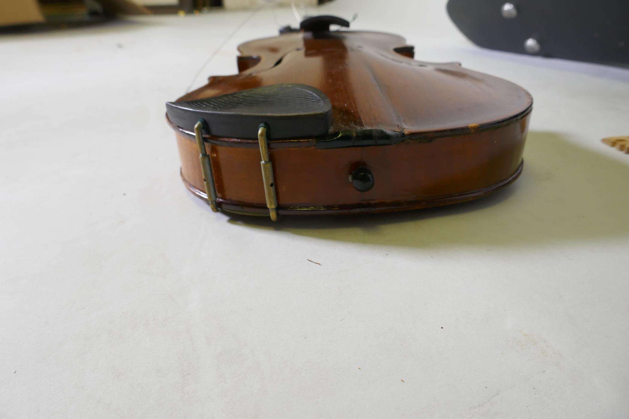 A violin in case, AF repaired - Image 11 of 12