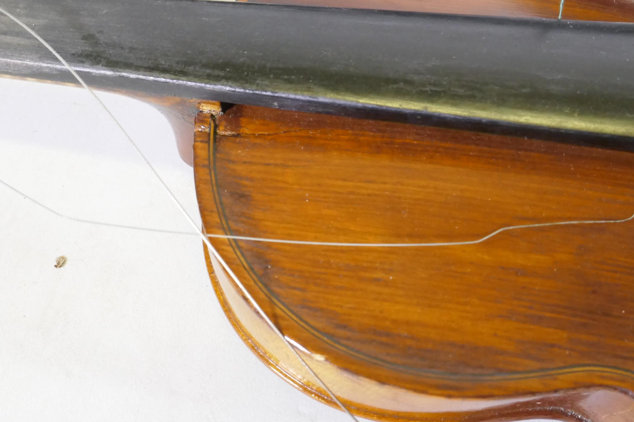 A violin in case, AF repaired - Image 4 of 12