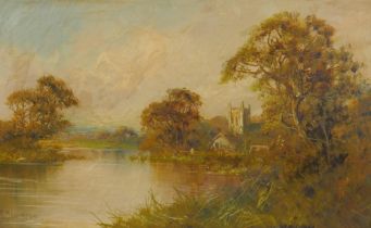 Francis E. Jamieson, (British, 1895-1950), Acle Church, Norfolk, oil on canvas, 51 x 31cm