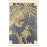After G.A. Audsley, Japanese design of a phoenix, heliogravure/lithographic print by Spiegel, late