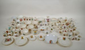 A large quantity of W.H. Gross and other crested ware, including Norwich, Capetown, Oswestria,