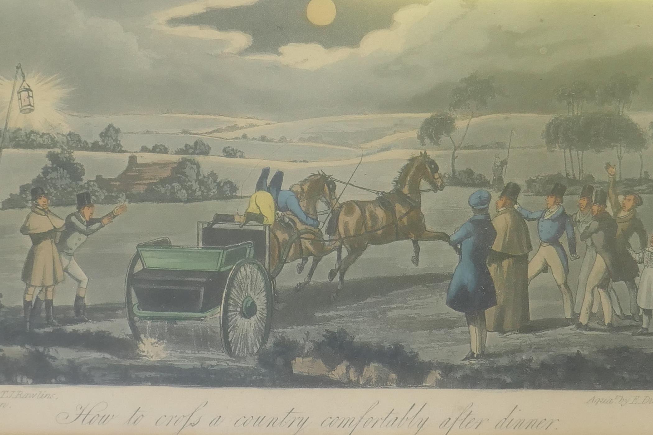 After Rawlins and H. Aiken, six hand coloured aquatints from the set of the Life of Mytton, duck - Image 3 of 7