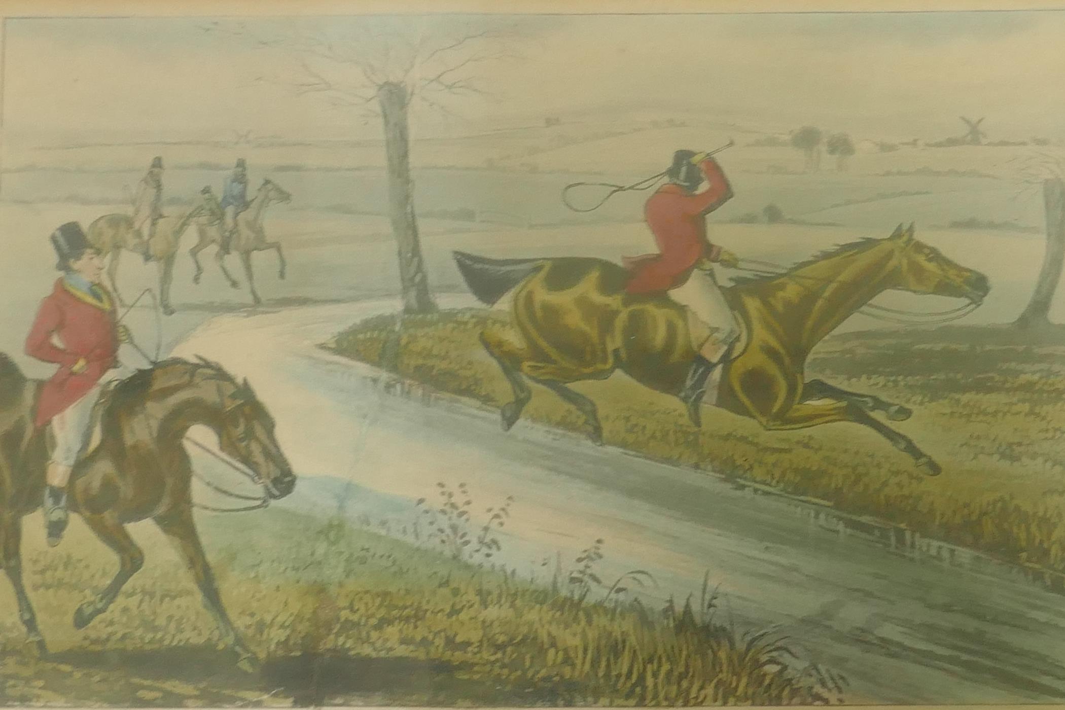 After Rawlins and H. Aiken, six hand coloured aquatints from the set of the Life of Mytton, duck - Image 4 of 7