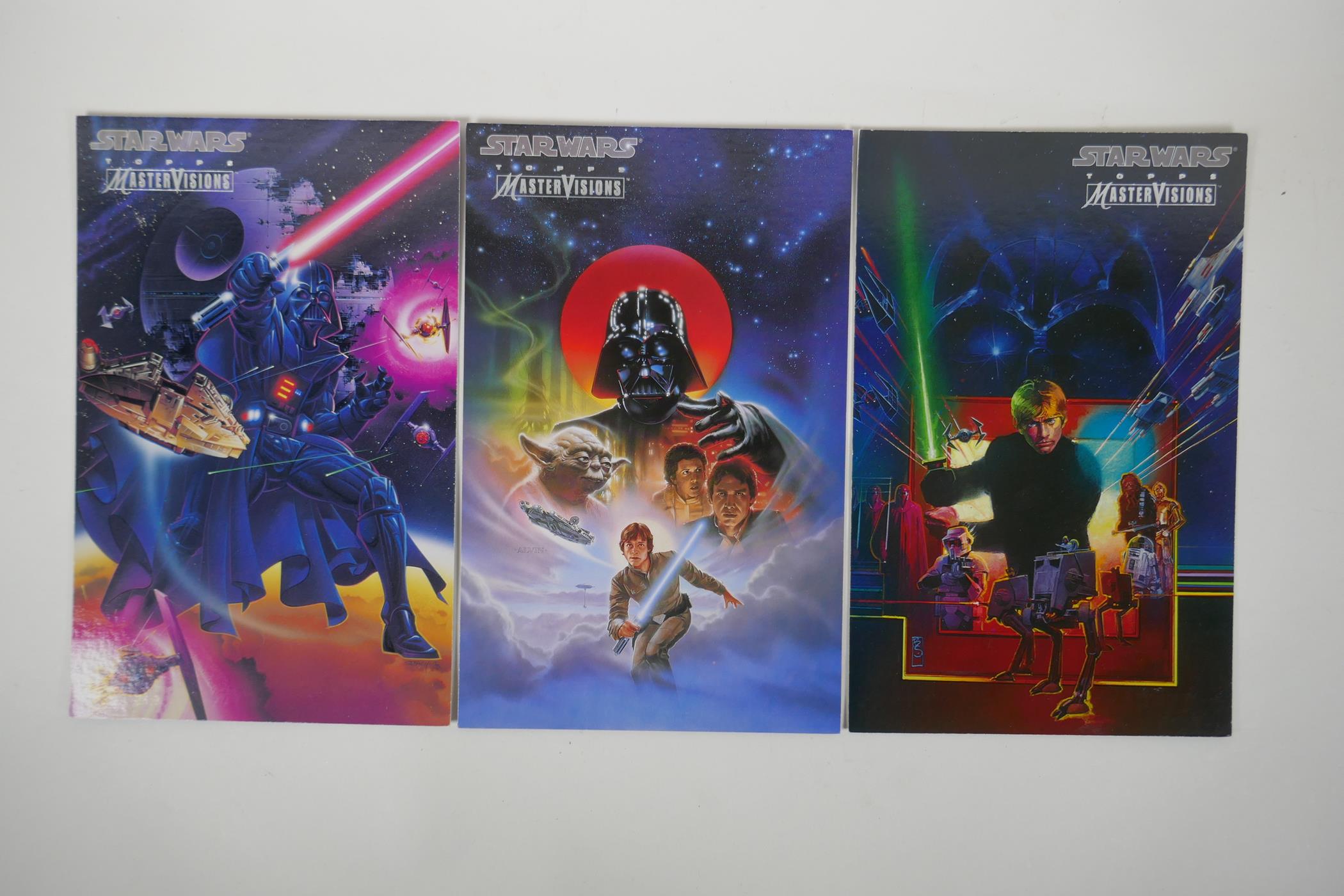 A collection of six Topps 'Star Wars Master Vision' art cards featuring art by Ralph McQuarrie, Bill - Image 4 of 5