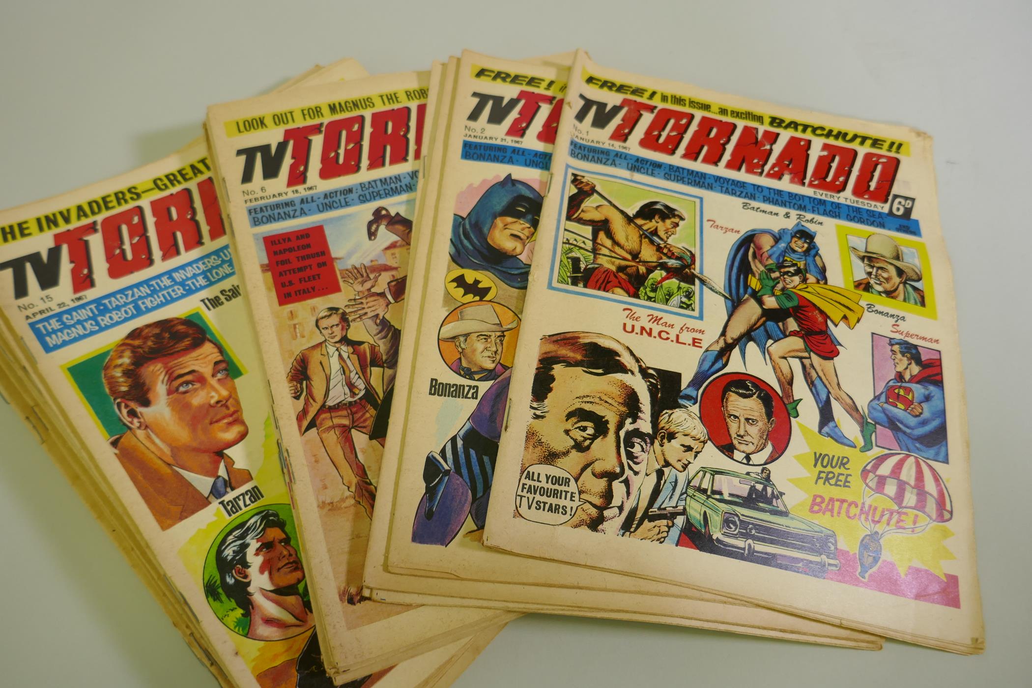 Comics: Fantastic, No 1, Feb 1967 - No 27, and No 88; TV Tornado No 1, Jan 1967 - No 32, a 1970 Esso - Image 4 of 5