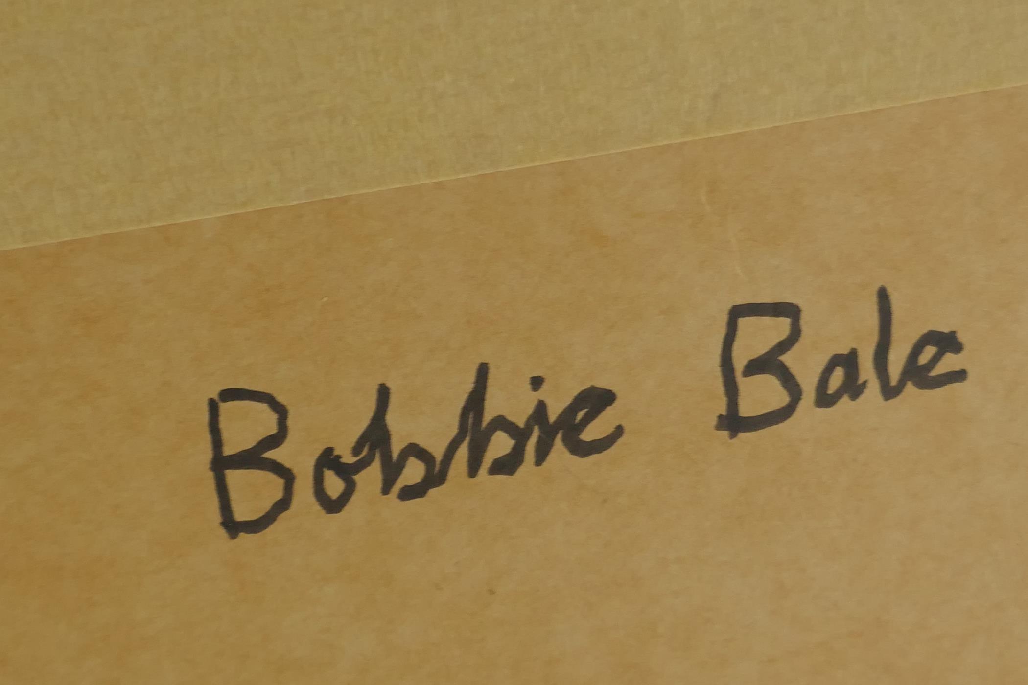 Bobbie Bale, Installation, label verso, charcoal on paper, 82 x 57cm - Image 3 of 4