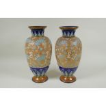 A pair of Royal Doulton Slaters patent vases, 30cm high