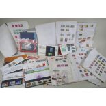 A quantity of world stamps, first day covers and albums