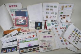 A quantity of world stamps, first day covers and albums