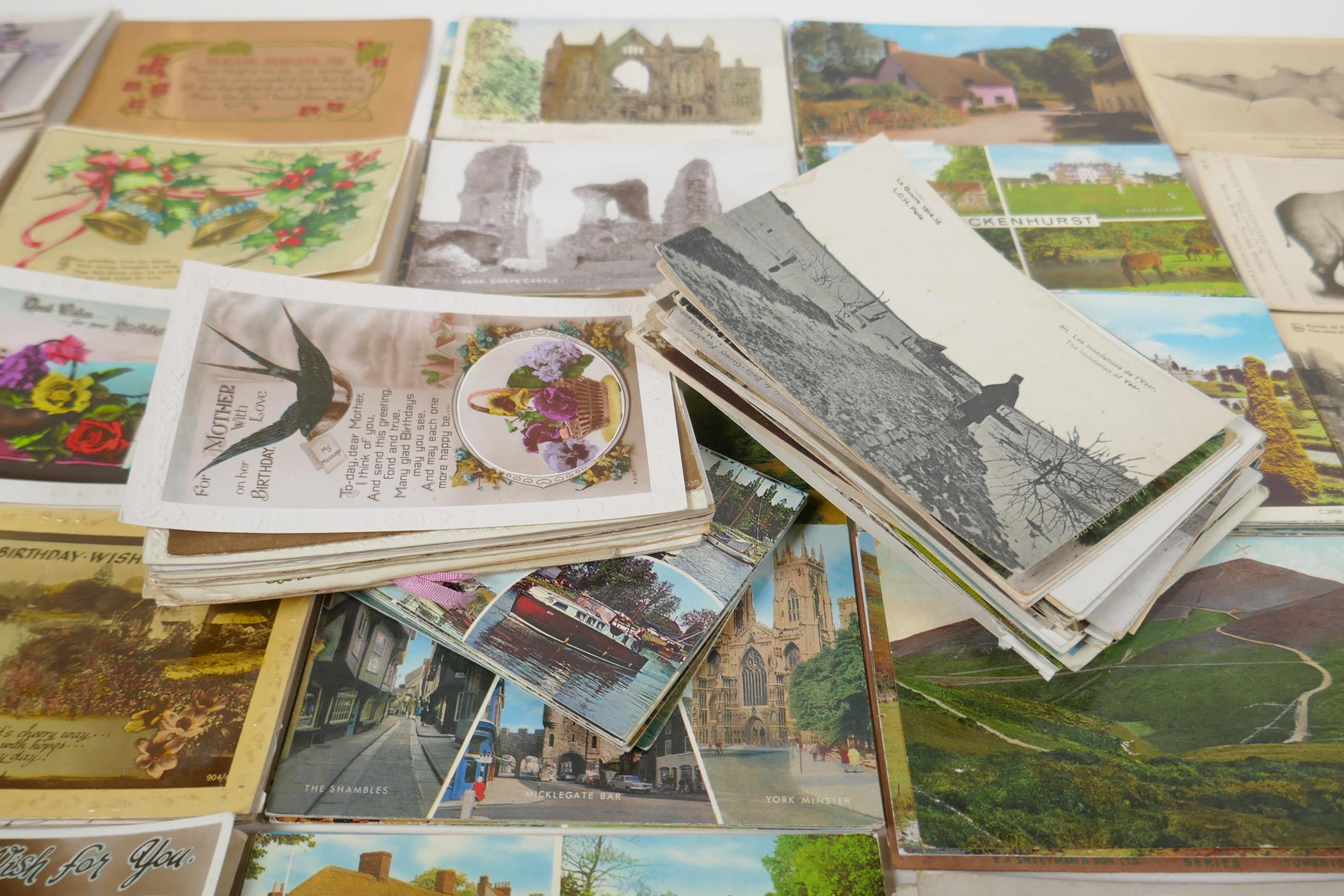 A quantity of late C19th/early C20th world postcards, mostly topographical, including scenes from - Image 10 of 10