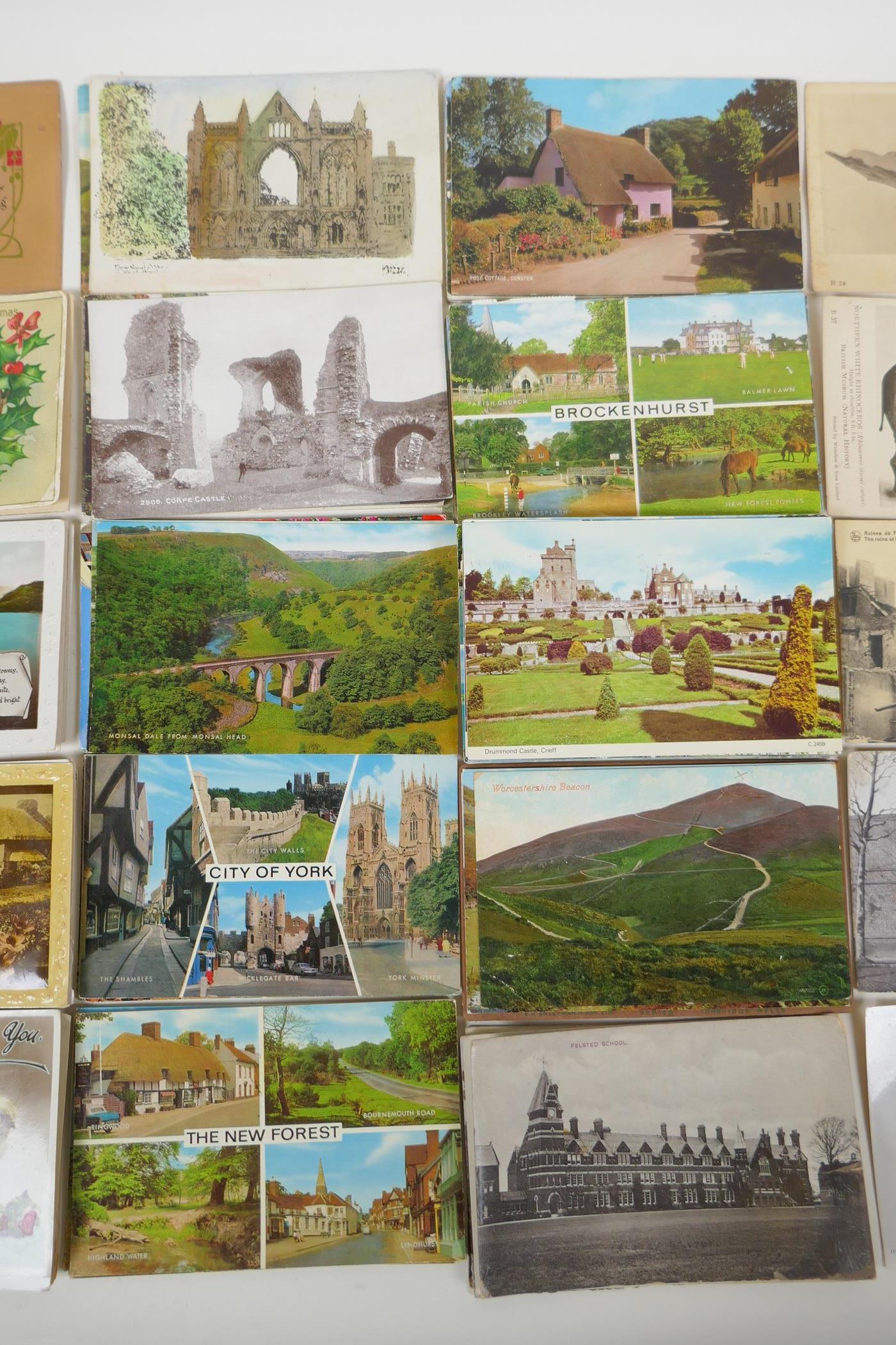 A quantity of late C19th/early C20th world postcards, mostly topographical, including scenes from - Image 8 of 10