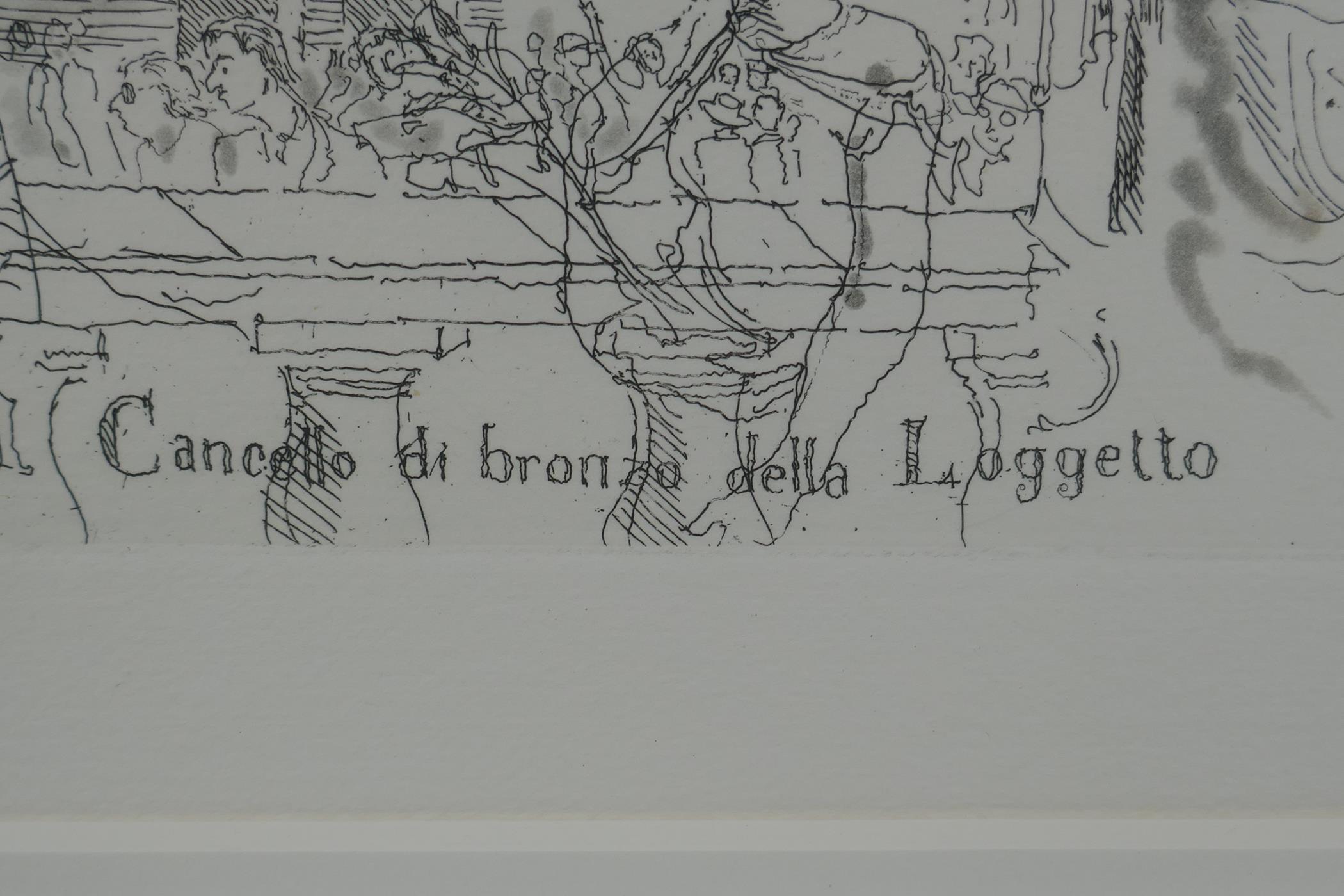 John Ward, R.A., Venezia, limited edition etching, signed and numbered in pencil, 40 x 61cm - Image 4 of 5