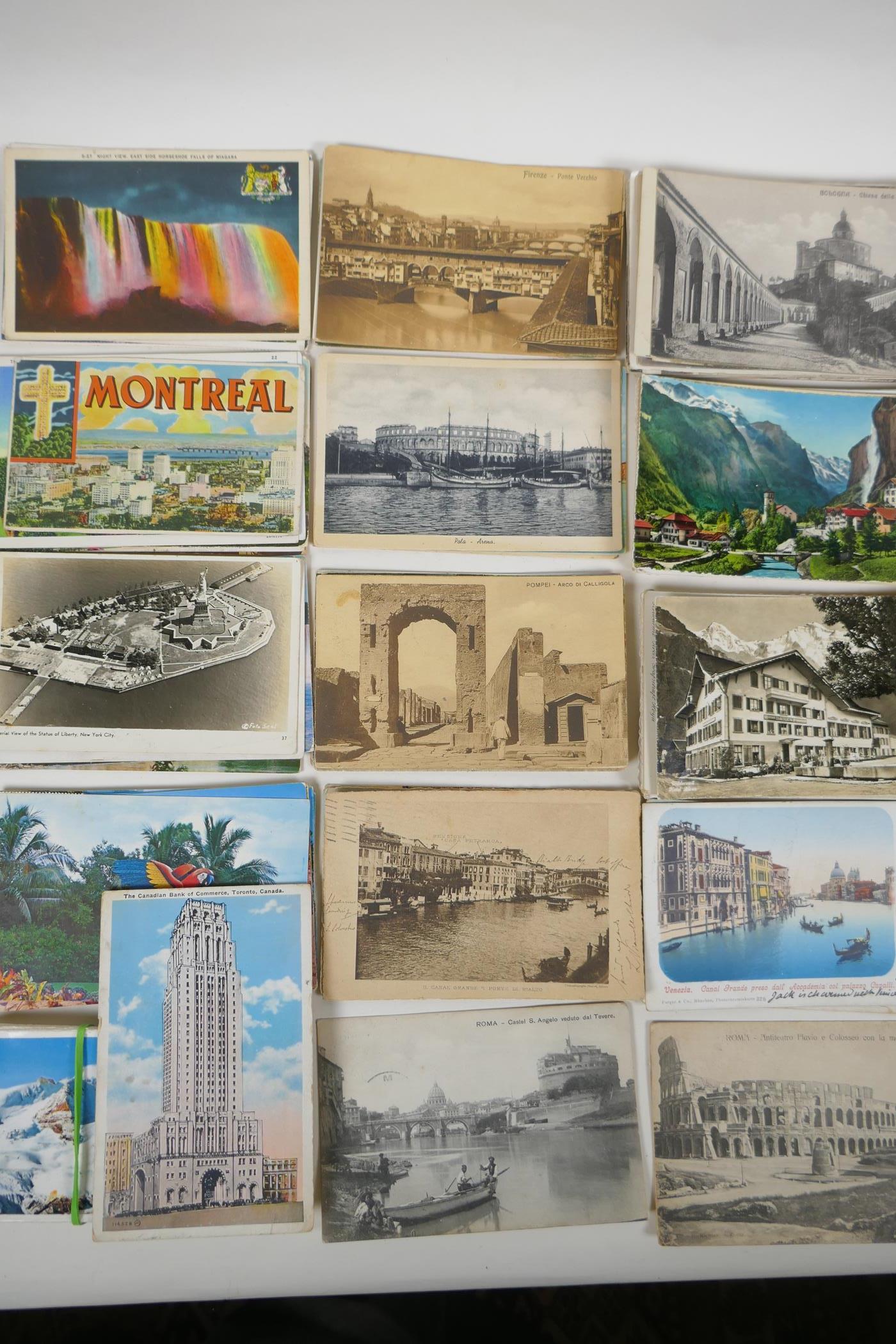 A quantity of late C19th/early C20th world postcards, mostly topographical, including scenes from - Image 3 of 10