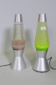 A pair of Mathmos Astro lava lamps, 44cm high