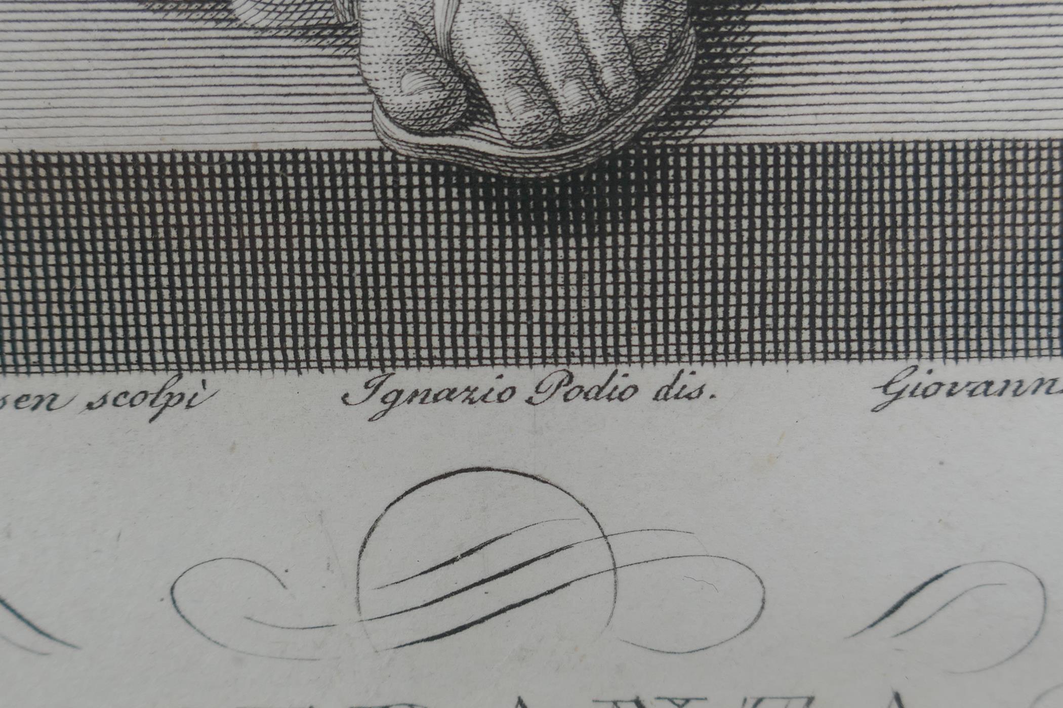 After Bertel Thorvaldsen, (Danish, 1770-1844), Speranze, Engraving by Giovanni Balestra, C19th, 30 x - Image 5 of 7