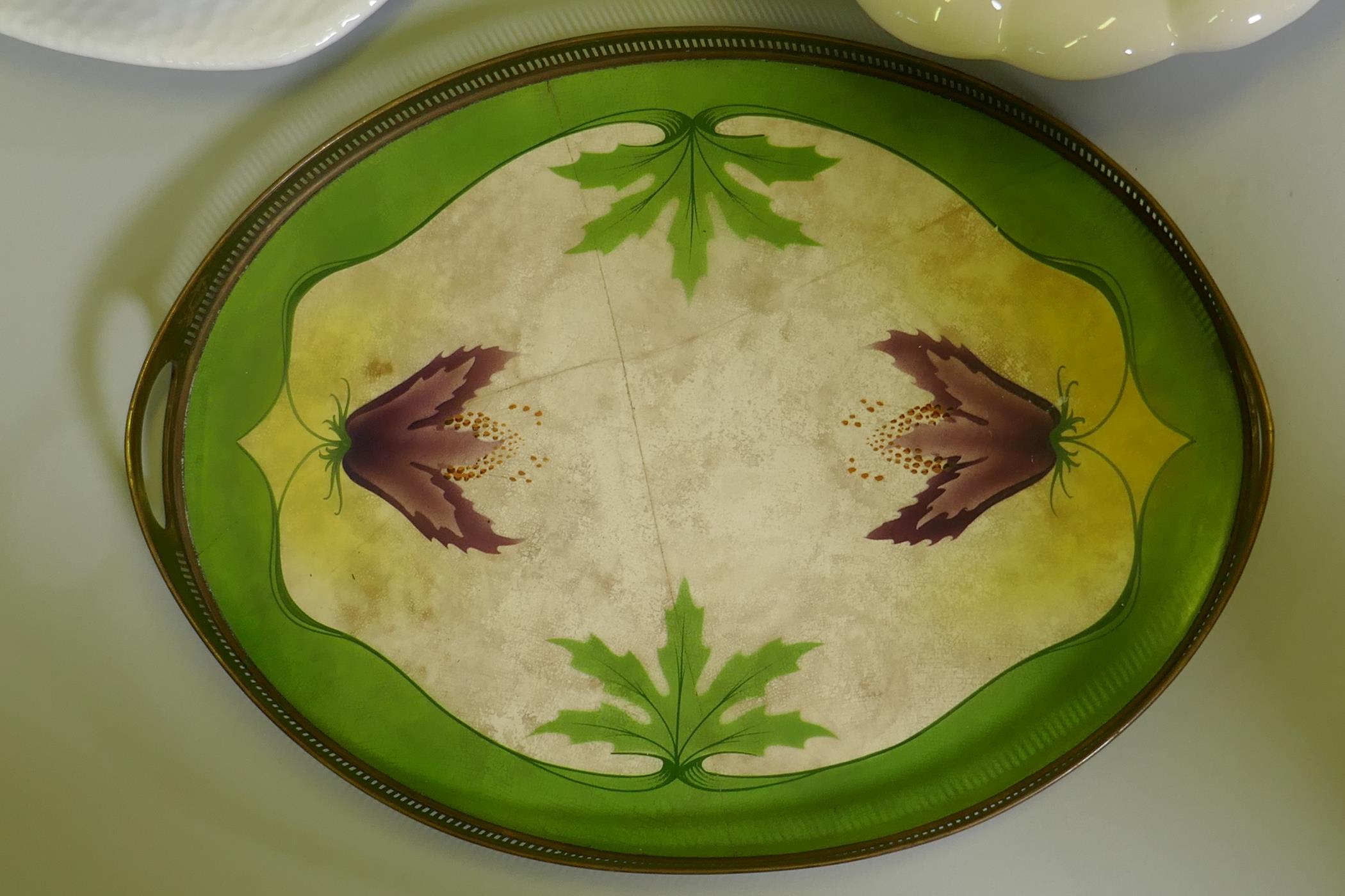 A large Italian Bassano fluted bowl, serving platters and bowls, a Villeroy & Boch serving dish - Image 2 of 6
