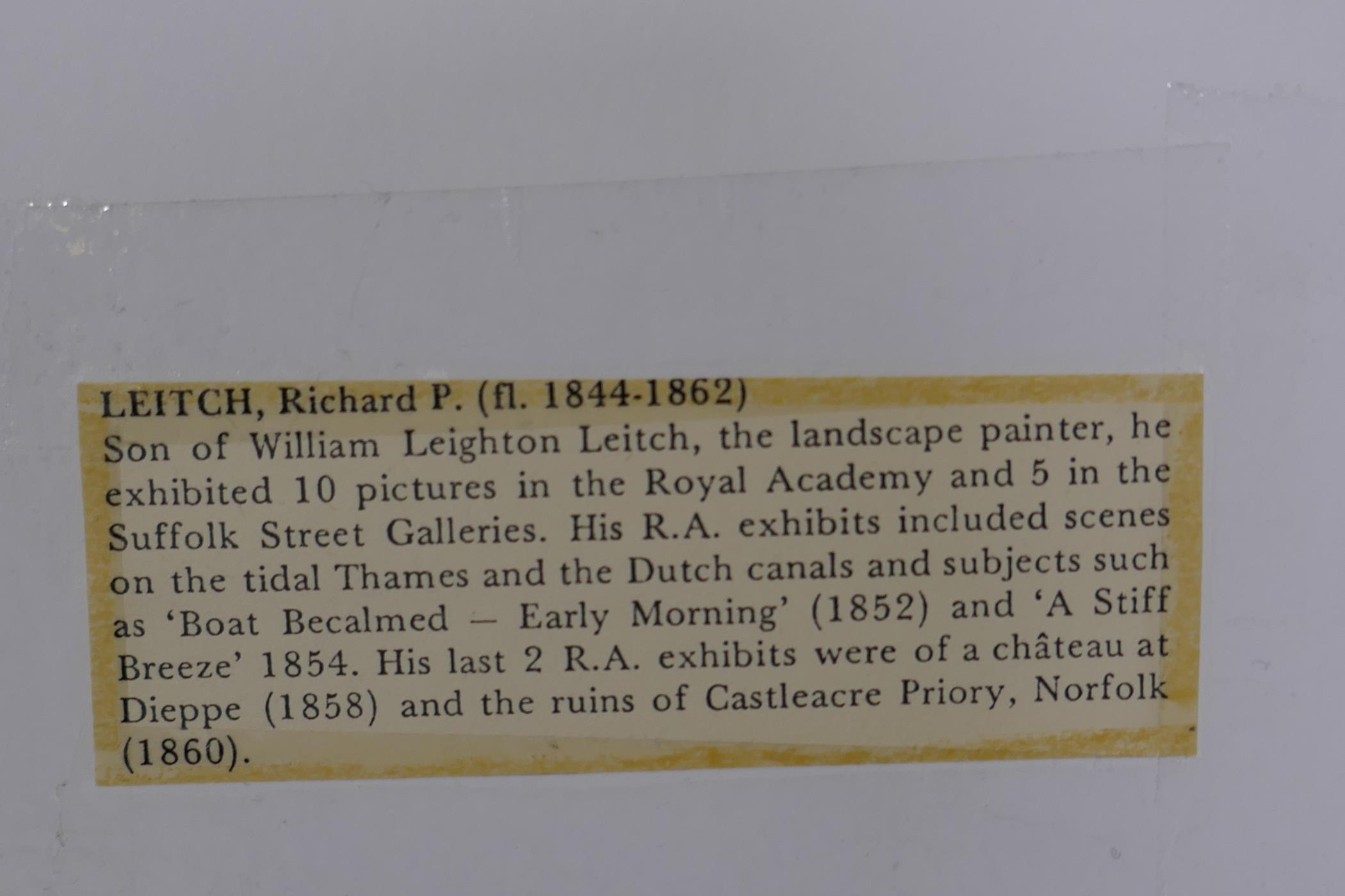 Richard Principal Leitch, landscape with figures under the shade of a tree, signed and dated 1876, - Image 5 of 5