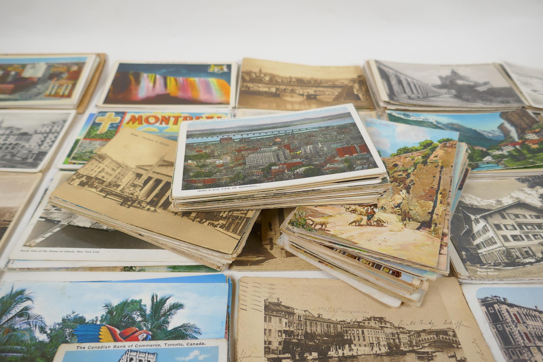 A quantity of late C19th/early C20th world postcards, mostly topographical, including scenes from - Image 5 of 10