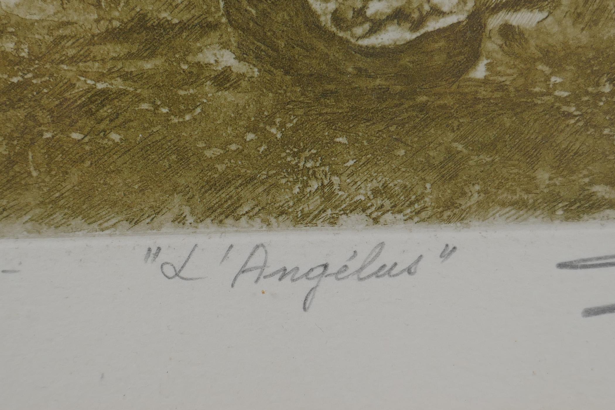 After Jean-Francois Millet, (French, 1814-1875), L'Angelus (The Angelus), engraving, indistinctly - Image 4 of 6