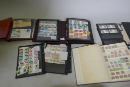 A quantity of stamps in albums, Eire, presentation packs, UK part sheets