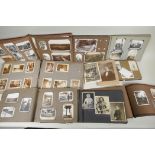 A quantity of C19th and early C20th photograph albums of social historical interest, including mid