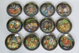 A collection of twelve Tianex for Bradex Russian fairytale plates, 20cm diameter