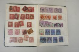 A stock album of C19th and early C20th British stamps, Queen Victoria to King George VI