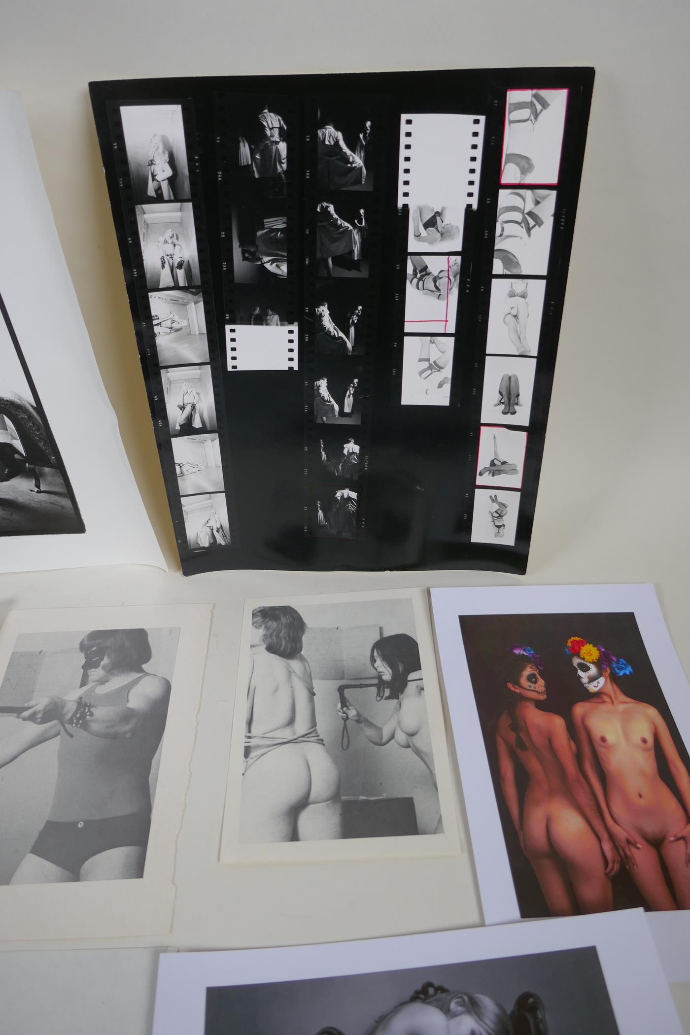 A quantity of mid to late C20th glamour and fetish photographs and related ephemera, largest 26 x - Image 3 of 6