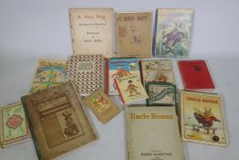 A quantity of antique books, Cecil Aldin, A Gay Dog and A Dog Day, Uncle Remus, Struwwelhitler,