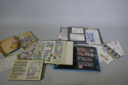 Stamp albums, UK and world, first day covers, Turkey, Iran, Middle East