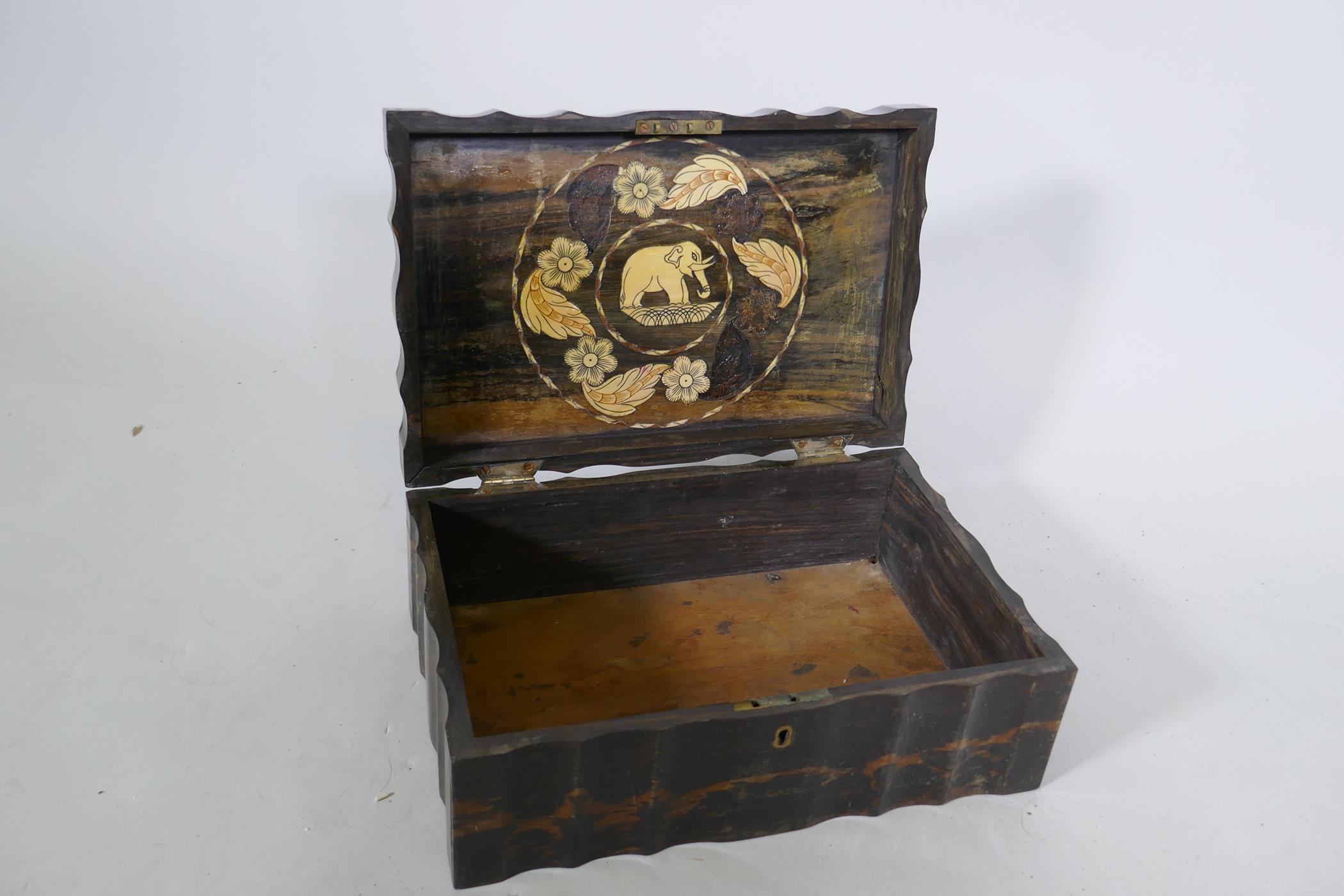 A C19th coromandel box, 31 x 21 x 12cm - Image 3 of 3